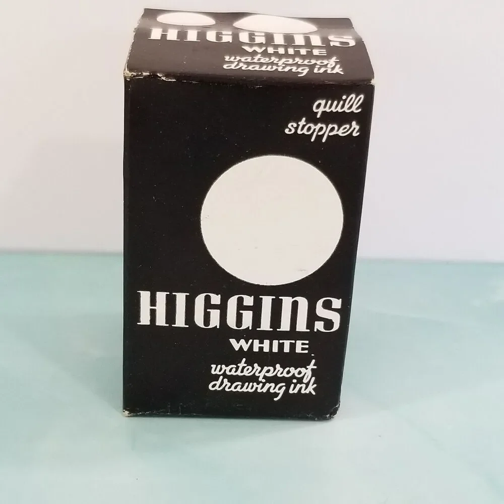 NOS Sealed Higgins American Drawing Ink No. 4265 White